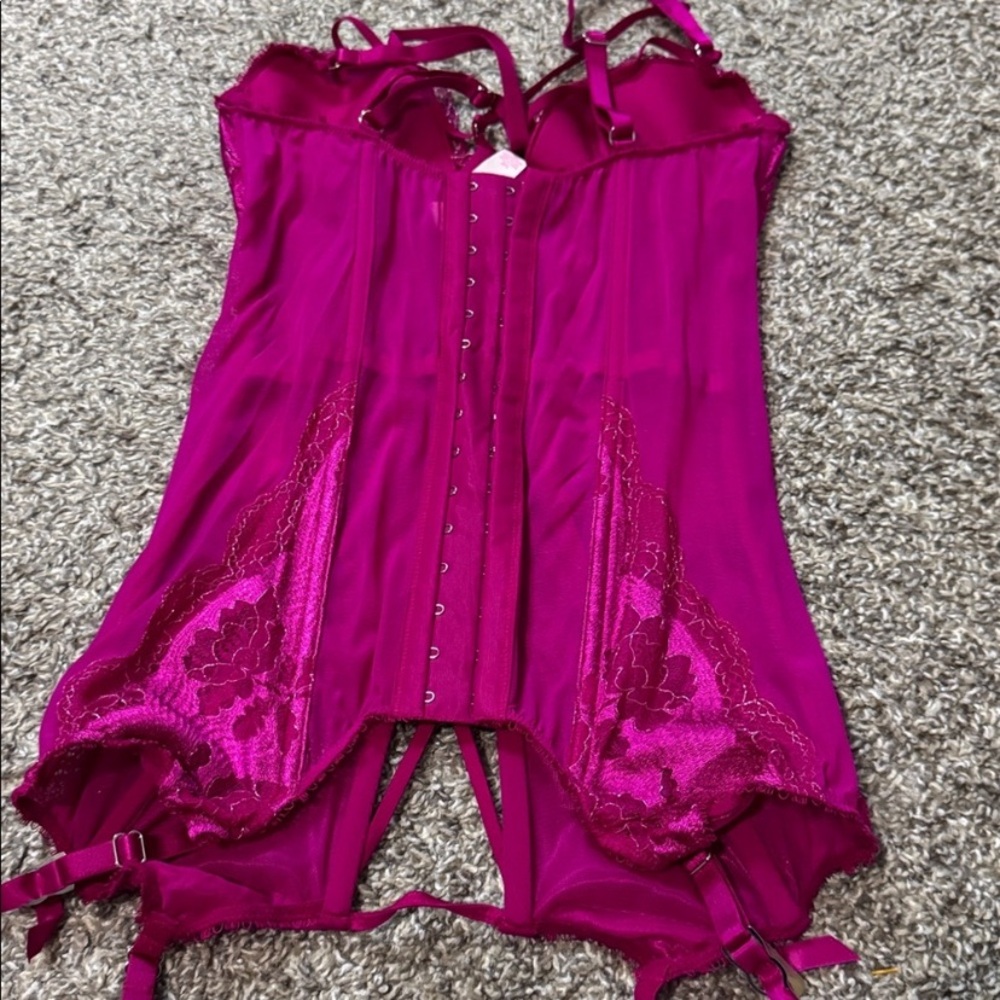 Victoria's Secret Fuchsia Corset
